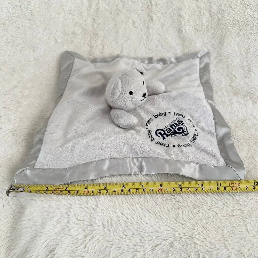 Baby Fanatic Grey LA Rams Football NFL Lovey Plush Toy